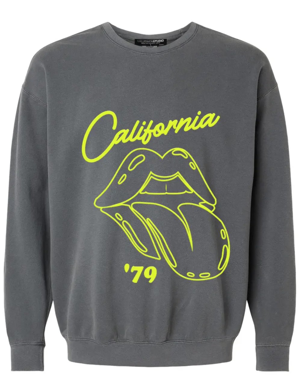 California Lips Garment Dye Sweatshirt